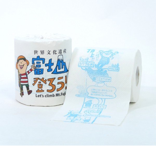 トイレットペーパー 富士山登ろう ダブル30m 個包装100個