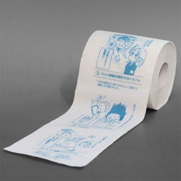 トイレットペーパー 注意！！ネットトラブル ダブル30m 個包装100個