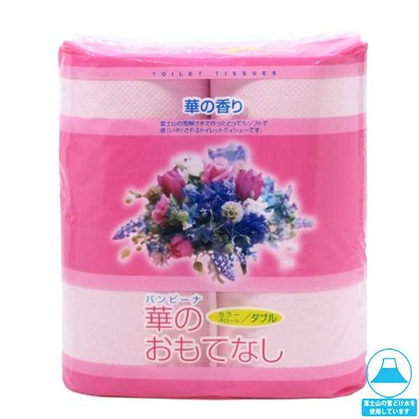 トイレットペーパー 林製紙 華のおもてなし ダブル27.5m 4ロールＸ30パック 華の香り
