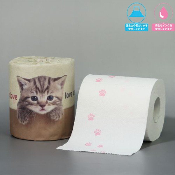 トイレットペーパー やっぱり猫が好き ダブル30m 個包装100個