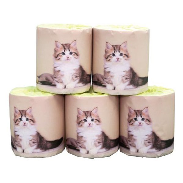 トイレットペーパー 仔猫 マンチカン ダブル30m 個包装100個