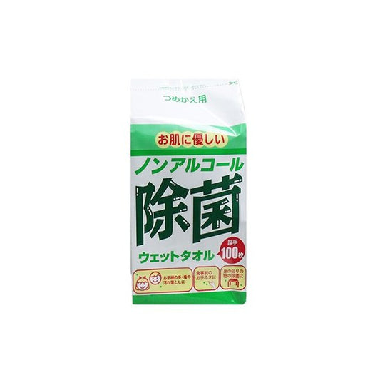 ノンアルコール除菌ウエットティッシュ コーヨー化成 除菌ウェットタオル 詰替用 厚手 100枚Ｘ24パック KI0416