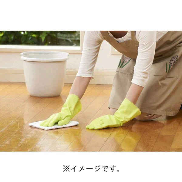 ビニール手袋 ショーワ ナイスハンド ミュー 中厚手 やわらかタイプ グリーン Lサイズ 1双入りＸ10パック