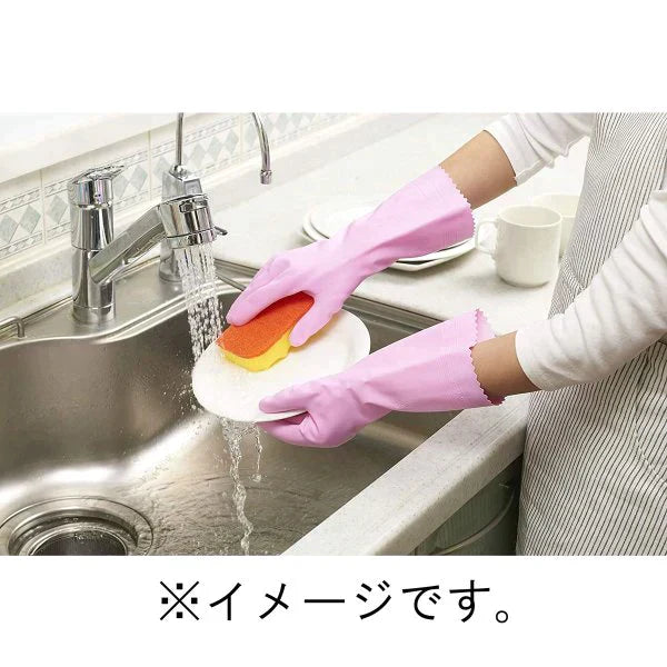 ビニール手袋 ショーワ ナイスハンド ミュー うす手 指先強化タイプ ピンク Mサイズ 1双入りＸ10パック