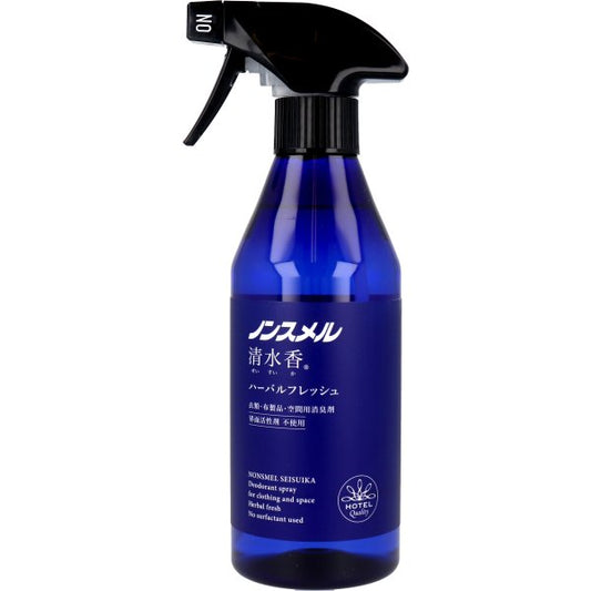 ノンスメル清水香 衣類／布製品／空間用 消臭スプレー ハーバルフレッシュの香り スプレー本体 400mLＸ6本