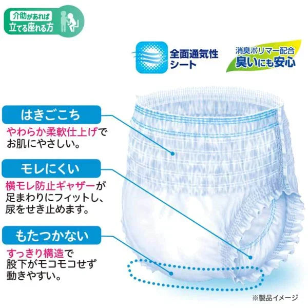 大人用紙おむつ リフレ 施設／病院用 はくパンツ 夜用スーパー 男女兼用 MLサイズ 20枚入り 医療費控除対象品 KI1587