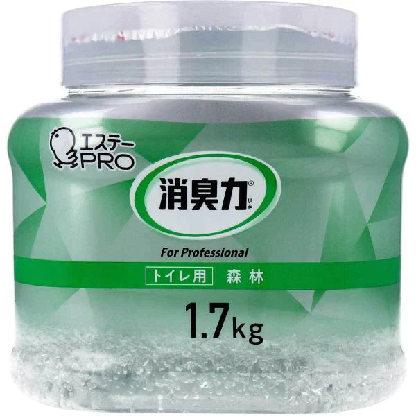 業務用消臭剤 エステー 消臭力 クラッシュゲルタイプ トイレ用 森林の香り 本体 1.7kg X4個 KI1633