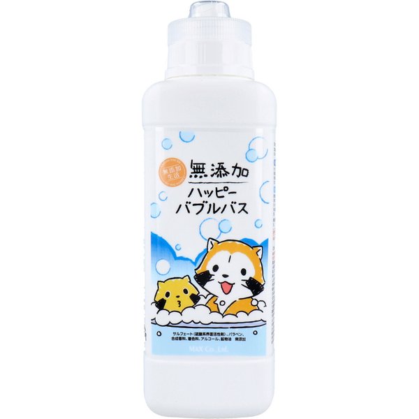 浴用化粧料 マックス ハッピーバブルバス 無添加生活 本体 380mL X2本