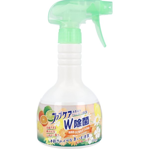 お得な6本セット 消臭スプレー ファブケア W除菌 衣料／布製品用 本体 370mL X6本