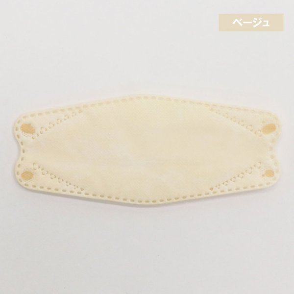 4層不織布マスク 3D立体構造 女性／子供用 小さめサイズ ベージュ 個別包装 30枚入り X4箱 KI1824-1