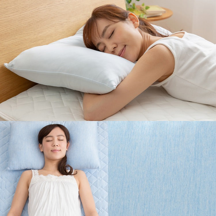 (グレー)接触冷感 枕カバー 43×63cm 冷却 省エネ エコ ひんやり クール 丸洗い ウォッシャブル 夏 ピローケース 寝具 ピロケース Q-MAX0.5【送料無料】【メール便配送】