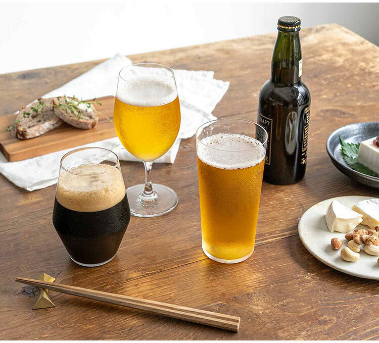 東洋佐々木ガラス 薄づくりビヤーグラスセット 3個 【ギフトラッピング・専用木箱入】 食洗機対応 ビアグラス ビールグラス ビール クラフトビール 飲み比べセット プレゼント ギフト おしゃれ【送料無料】