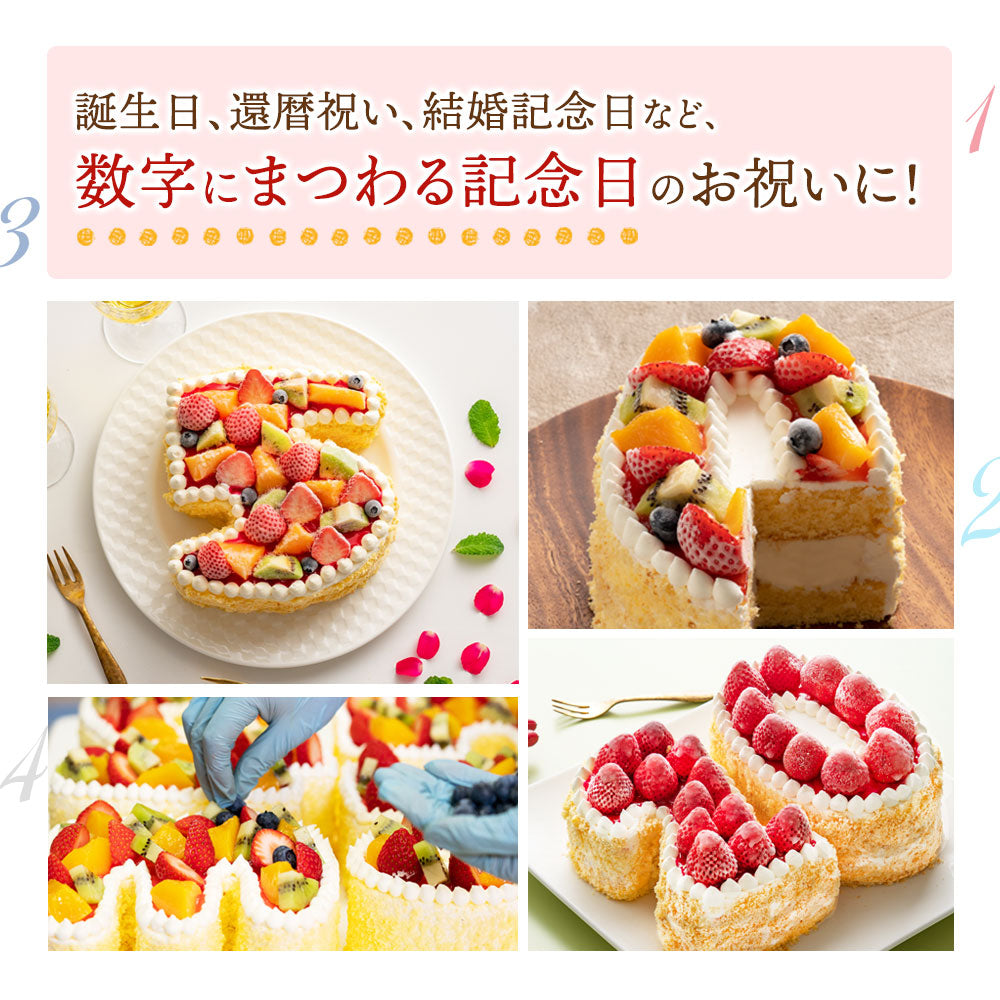 誕生日ケーキ 【パティシエ手作り】アイス数字ケーキ  [ スイーツ アイス ケーキ ナンバーケーキ アニバーサリーケーキ 西内花月堂 オリジナル 立体 パーティー 誕生日 ギフト 大人 子供 かわいい セット お取り寄せ おしゃれ プチギフト  ]