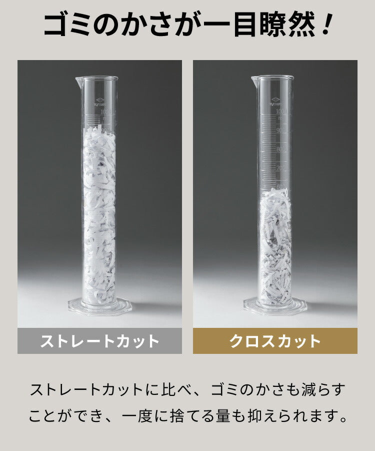 simplus シュレッダー 家庭用 クロスカット 5枚細断 A4 電動 コンパクト SP-SHR03C-BK シンプラス