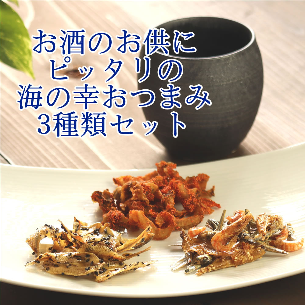 海の幸おつまみ珍味三品盛セット 福岡珍味