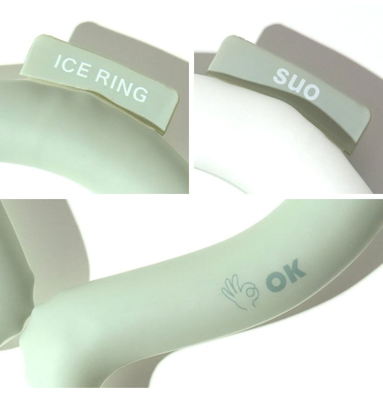 (ターコイズブルー)ICE RING アイスリング ネッククーラー 結露しない 繰り返し使える キッズ A3Y4012 Sサイズ suo クールリング 保冷剤 暑さ対策 子供用 キッズ用【メール便】