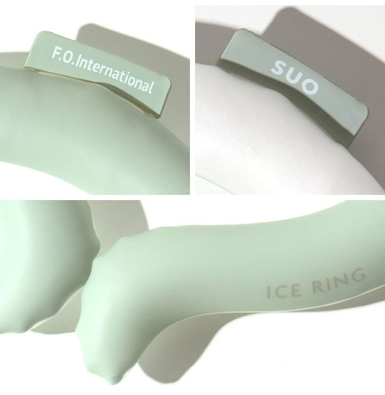 (ブラック)ICE RING アイスリング ネッククーラー 結露しない 繰り返し使える オトナ A3Y4032 Lサイズ suo クールリング 保冷剤 暑さ対策 大人用 おとな用(代引不可)【メール便】