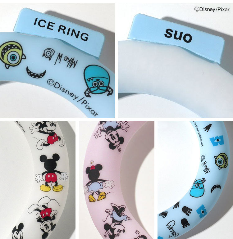(ピンク)アイスリング ディズニー ネッククーラー 子供用 こども用 結露しない 繰り返し使える ICERING キッズ A3Y4152 Sサイズ クールリング 保冷剤 暑さ対策(代引不可)【メール便配送】【送料無料】