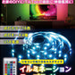 LEDイルミネーションテープライト 3.0m S03LT-002BK テープ ライト 高輝度 パーティー 誕生日 飾り ライト リモコン 調光 調色可能 取付簡単 切断可能 テレビ裏 おしゃれ 間接照明 ライトアップ DIY(代引不可)【メール便配送】【送料無料】