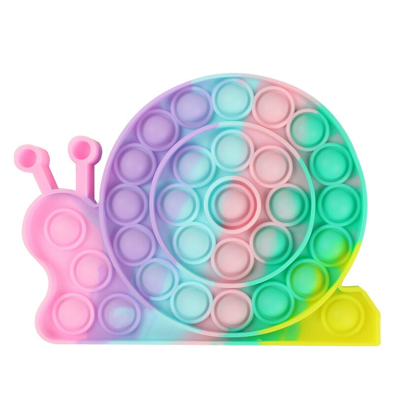 子供クリスマスプレゼント まる プッシュポップ 1枚 クリーム色 バブル大きい 安い パズル ブロック スクイーズ 知育玩具 シリコン プチプチ カラフル おもちゃ