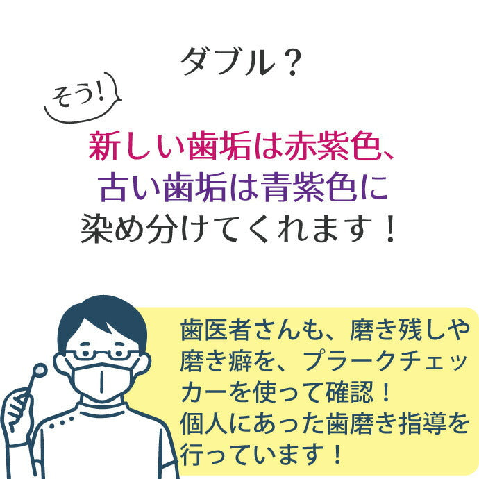 Ci ダブルプラークチェッカー (歯垢染色液) 1本(50ml) グレープフレーバー 【歯垢取り】【 歯垢染色ジェル】【メール便送料無料】