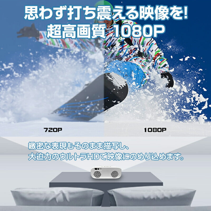 プロジェクター本体 家庭用 小型 10000ルーメン 自動フォーカス セミナー ビジネス 大画面 5G対応 台形補正 1080P ホームシアター Wi-Fi Bluetooth対応
