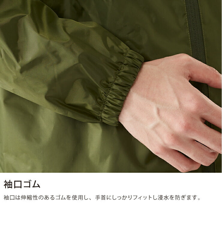 (3L/ネイビー)THE ROOTS レインスーツ 上下セット レディース メンズ 防水 撥水 耐水圧10000mm フード着脱可能 6サイズ ユニセックス 梅雨 通勤 通学 自転車 フェス レインウェア レインコート カッパ 雨合羽 雨具 【送料無料】