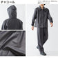 (S/ブルー)THE ROOTS レインスーツ 上下セット レディース メンズ 防水 撥水 耐水圧10000mm フード着脱可能 6サイズ ユニセックス 梅雨 通勤 通学 自転車 フェス レインウェア レインコート カッパ 雨合羽 雨具 【送料無料】