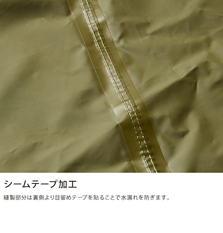 (M/ネイビー)THE ROOTS レインスーツ 上下セット レディース メンズ 防水 撥水 耐水圧10000mm フード着脱可能 6サイズ ユニセックス 梅雨 通勤 通学 自転車 フェス レインウェア レインコート カッパ 雨合羽 雨具 【送料無料】