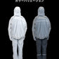 (カラー：ライトグレー/サイズ：M)THE ROOTS レインスーツ 40Lのリュック対応 回転フード 上下セット ライトグレー リュックインレインスーツ レディース メンズ 収納袋付き 通勤 通学 自転車 フェス レインウェア レインコート