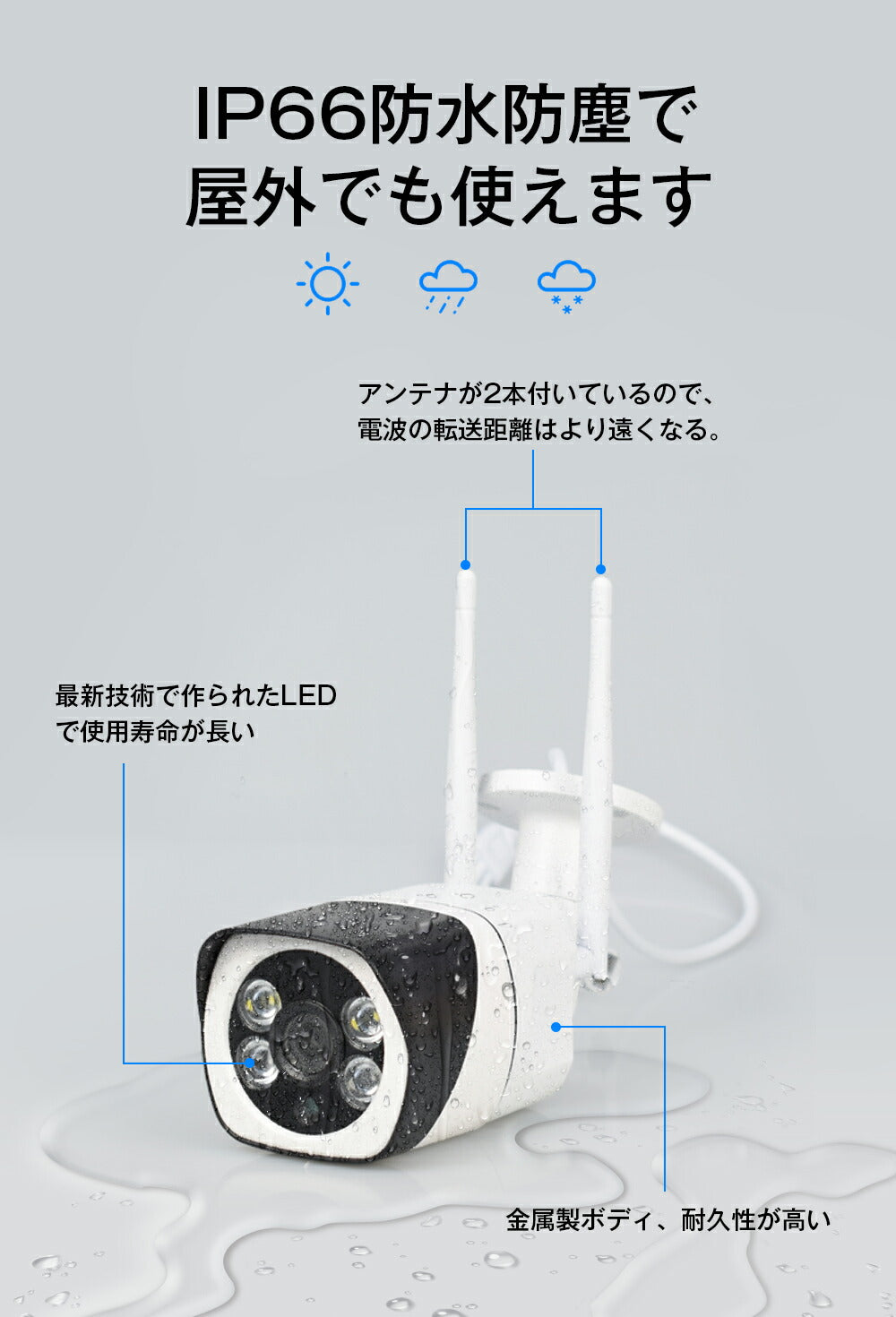 IP防犯カメラ 400万画素 夜間フルカラー屋外 家庭用 ネットワークカメラ WiFi 監視 防犯灯 監視カメラ モニター対応 防犯灯付き 人感センサー 無料設定代行