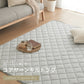 (カラー：ベージュ/サイズ：130×180cm)with core コアヤーン キルトラグ 130×180cm 固綿入り 綿 吸水速乾 洗える エコ 天然素材 コットン BCIコットン コアヤーン糸 ラグ 三層ラグ コットンラグ ウィズコア【送料無料】