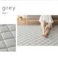 (カラー：グレー/サイズ：130×180cm)with core コアヤーン キルトラグ 130×180cm 固綿入り 綿 吸水速乾 洗える エコ 天然素材 コットン BCIコットン コアヤーン糸 ラグ 三層ラグ コットンラグ ウィズコア【送料無料】