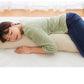 (グレー)抱き枕 S字 綿100% オーガニックコットン 120×30cm 洗える 抱きまくら 枕 ボディーピロー 安眠 横向き寝 うつ伏せ マタニティ【送料無料】