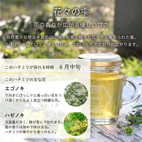 はちみつ 国産 天然ハチミツ 花々の雫 瓶タイプ 120g 非加熱 はちみつ 蜂蜜 ギフト 瓶詰 国産蜂蜜