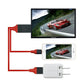 赤TypeC HDMI変換ケーブル1080P HD画質 Type-C Digital AVアダプタ HDMI 変換アダプター マックブック Macbook iPad Pro Galaxy Huawei P30 Pro