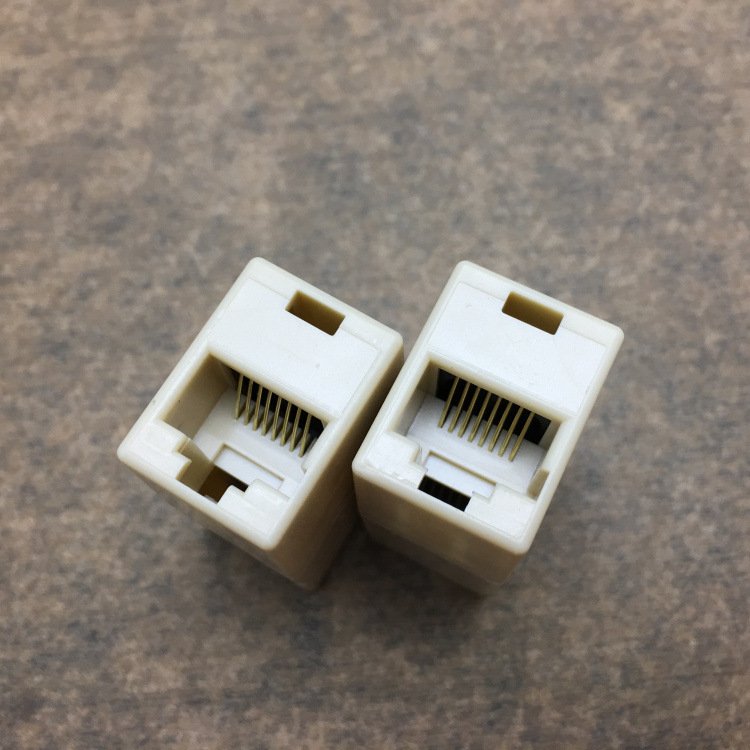 LANケーブルコネクタ 2個セット RJ45 延長 中継 アダプタ CAT6A対応 光回線対応 超高速通信 ルーター パソコン プリンター 防犯カメラネットワーク工事