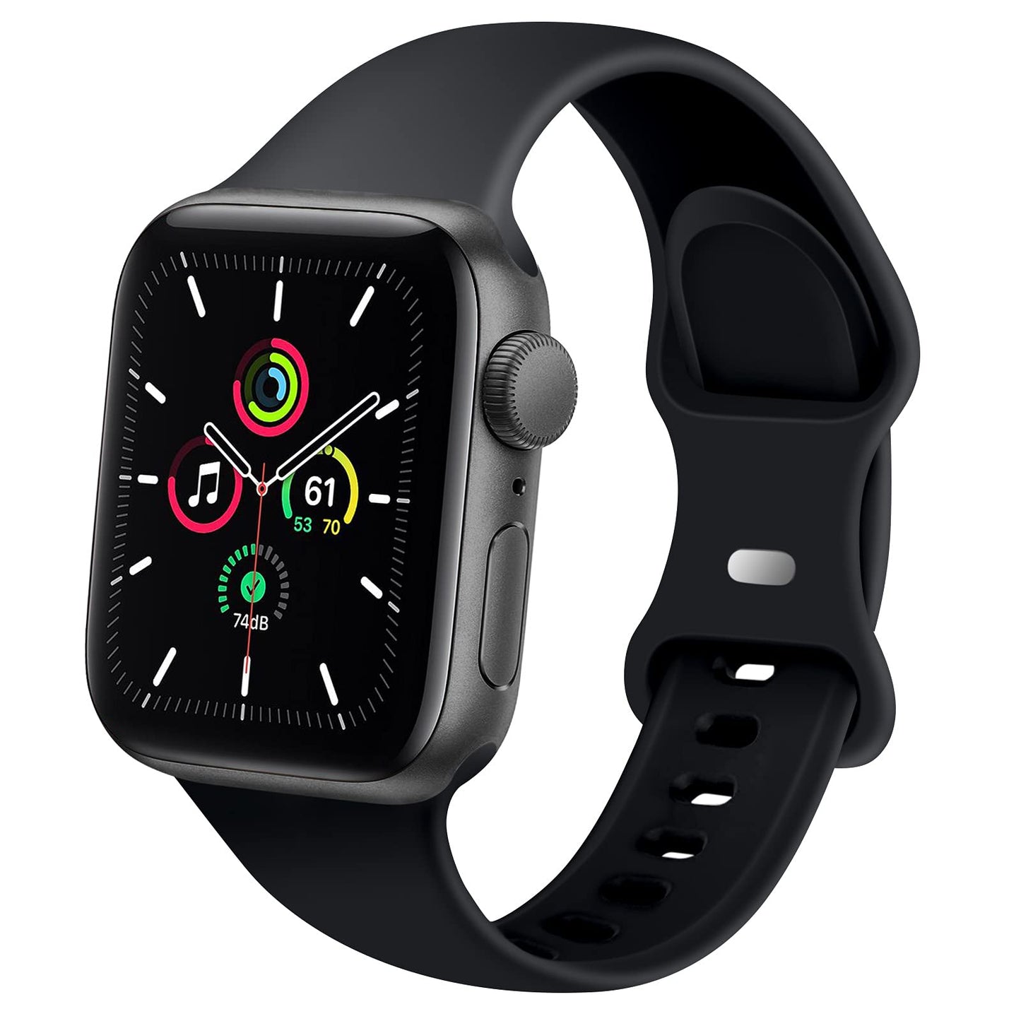 apple グリーン 42-45mm watch用 ベルト シリコン 1本 アップル ウォッチ バンド 女性 男性 防水 伸縮 ループ スポーツ ビジネス 学生 iWatch series7 6 5 4 3 2 1 SE対応