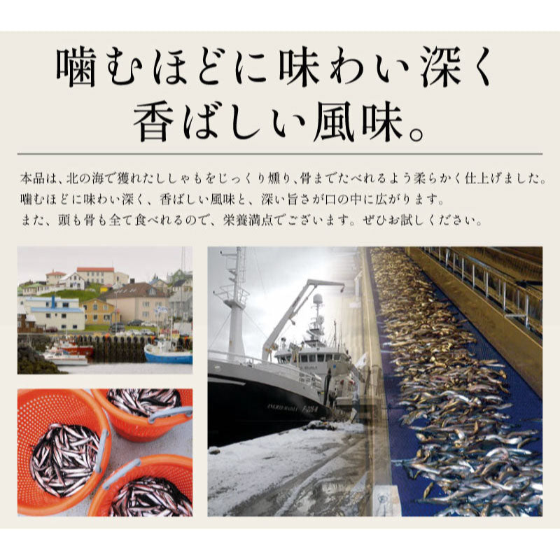 ししゃも シシャモ 燻製 150g おつまみ  カラフトシシャモ プレゼント ギフト  ※ポスト投函商品の発送は1～2週間前後になります