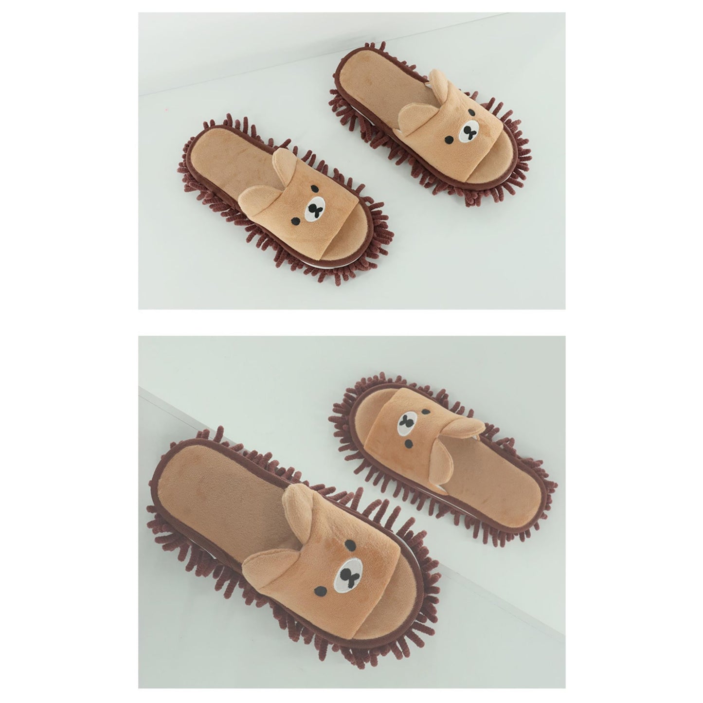 スリッパ ピンク M モップスリッパ 前開き かわいい 子供 大人 レディース メンズ ジュニア 女性 男性 床掃除 ファミリー カップル用 室内 履物 床拭き 静音 家族でお揃い