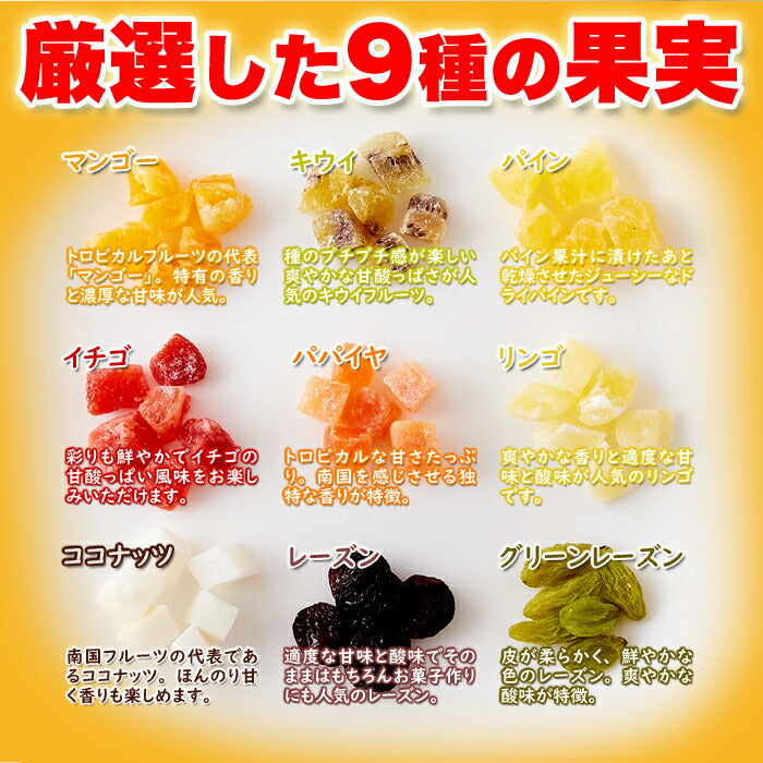 お徳用ミックスフルーツ 10種類 1kg