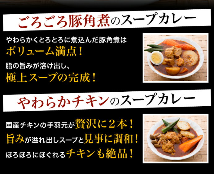 【タイムセール】札幌極みスープカレー（2食セット）