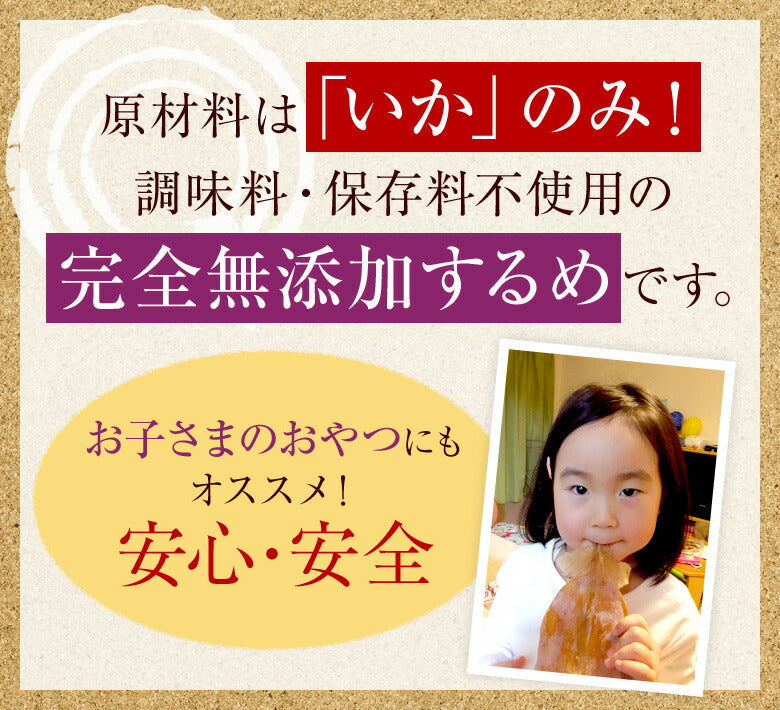 【タイムセール】北海道産 無添加スルメ 4枚入