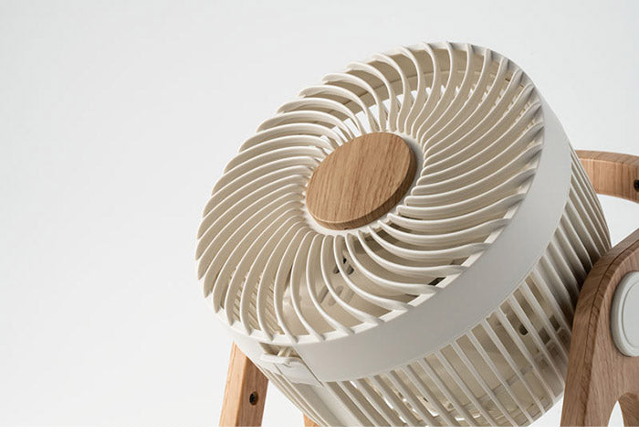 (グレー)WOOD STYLE 節電センサー付DCサーキュレーター CF-T2314 アイボリー グレー グレージュ 空気循環 扇風機 木目 おしゃれ デザイン かわいい インテリア 家電 シンプル スリーアップ THREEUP【送料無料】