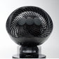 (ブラック)THREEUP 首振り機能付サーキュレーター AC 左右60度 自動 上下90度 14畳程度 ホワイト ブラック ガード分解 CF-T2490 首振り サーキュレーター 左右首振り コンパクト 小型 水洗い 送風