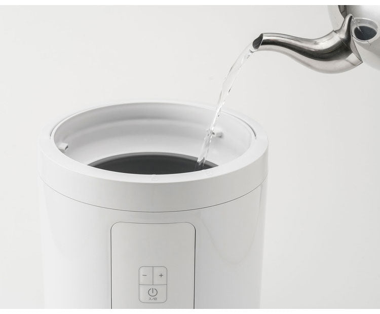 (ブラック)スチーム加湿器 スチームポット 3L 上部給水 スチーム式 最大600ml/h フッ素加工タンク 湿度設定 LEDディスプレイ 多機能 チャイルドロック スリーアップ THREEUP ST-T2370