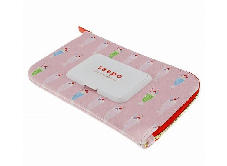 シーポ seepo mask パフェ S2290456 ウェットティシュ ケース ポーチ 小物入れ【送料無料】