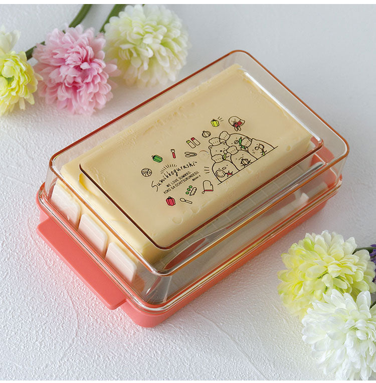 すみっコぐらし グッズ キッチン雑貨 定量カッティング付バターケース KA12302 すみっこぐらし スミッコグラシ キッチン バターナイフ