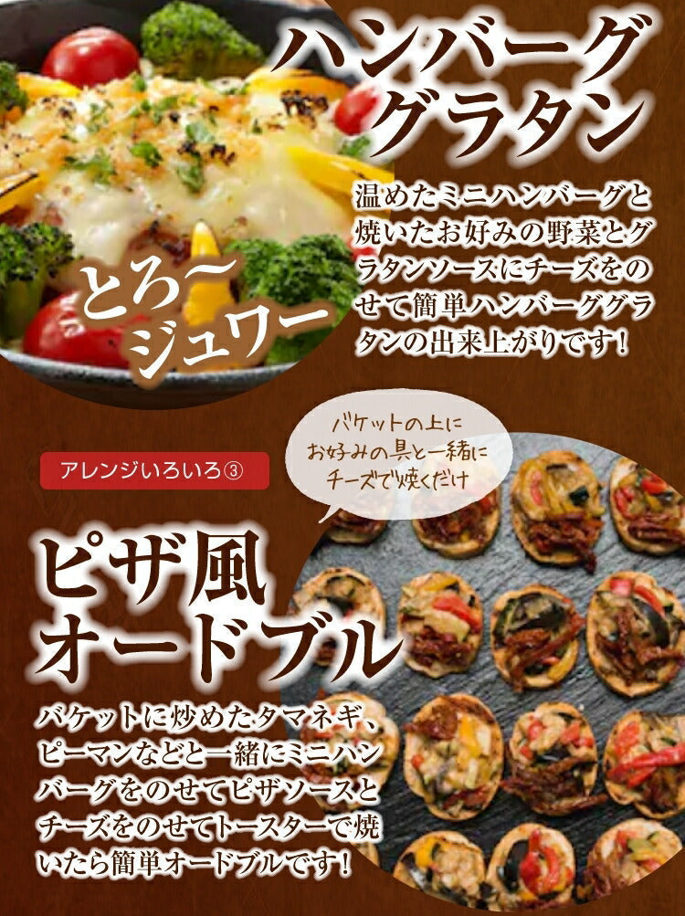 国産 ミニハンバーグ 1kg 33-34個