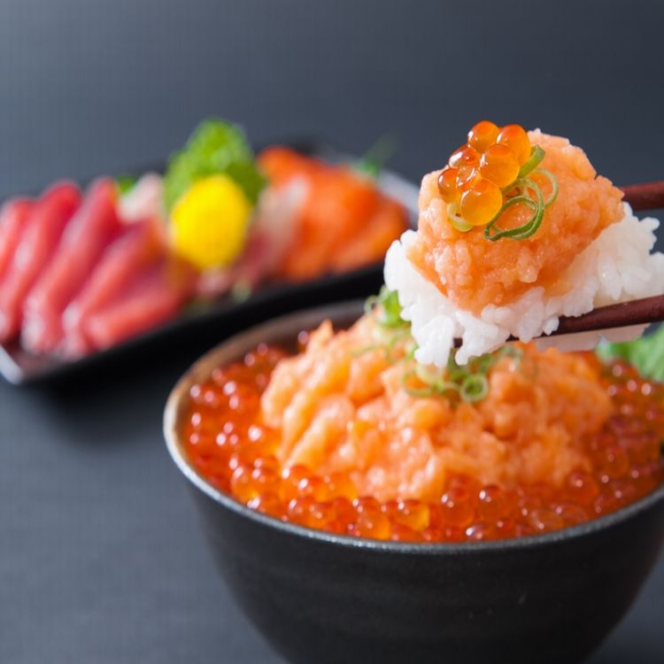 サーモンネギトロ(サーモンのすき身)丼の素5人前